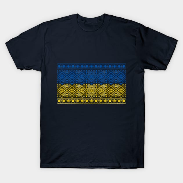 Ukrainian traditional vishivanka, Vintage Ukraine flag T-Shirt by g14u